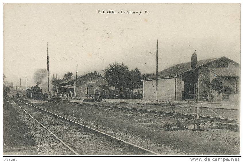 Khroub La gare J.F. Cachet Constantine a Bordj Bouira Train