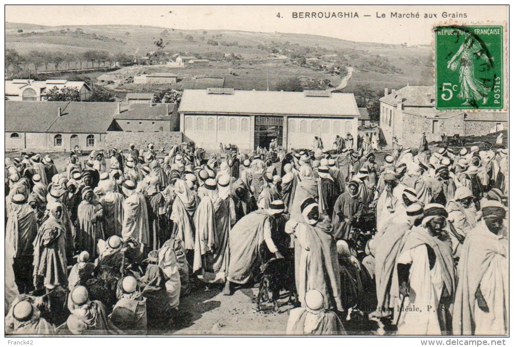 algerie. berrouaghia. le marché aux grains