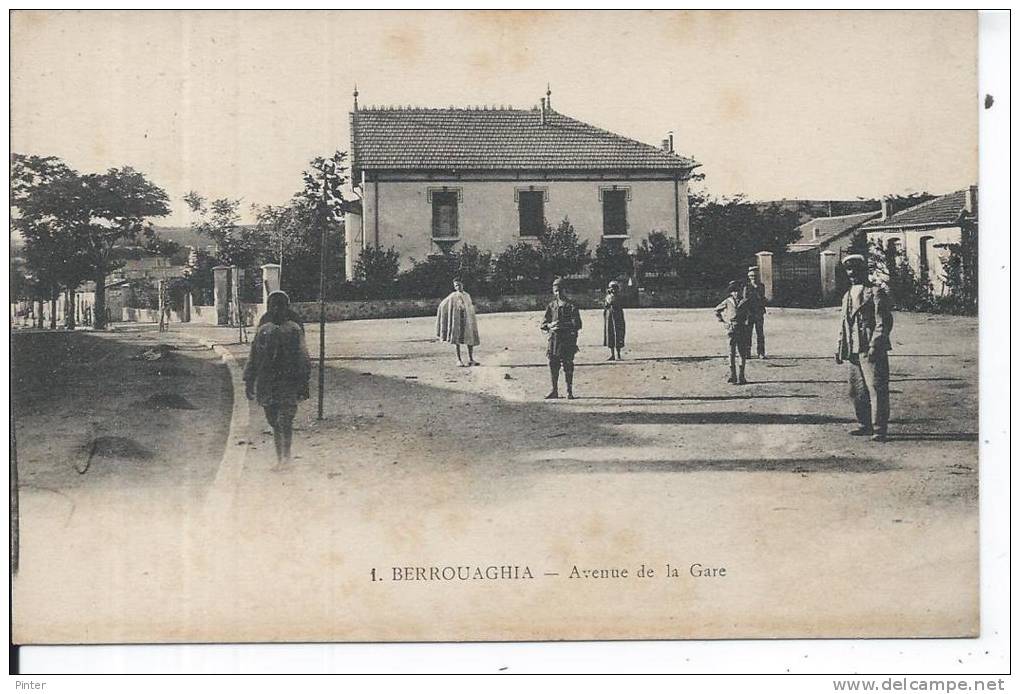 ALGERIE - BERROUAGHIA - avenue de la gare