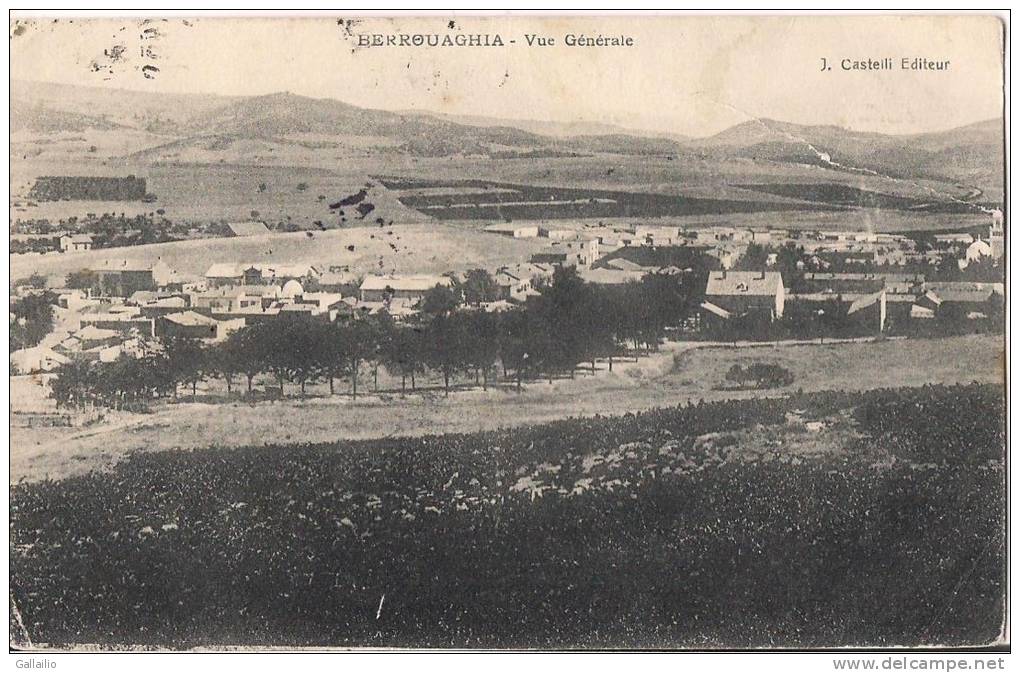 PLAN  PEU COMMUN BERROUAGHIA  VUE GENERALE EDITION CASTELLI