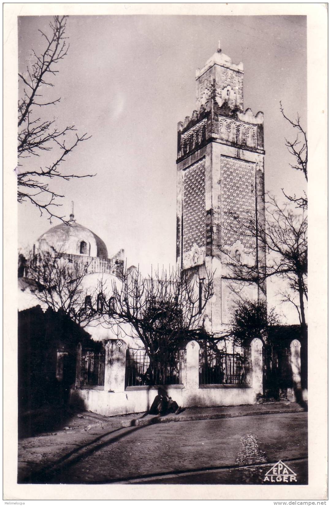 CPA/CPSM carte postale ancienne AFRIQUE ALGERIE BERROUAGHIA la mosquée