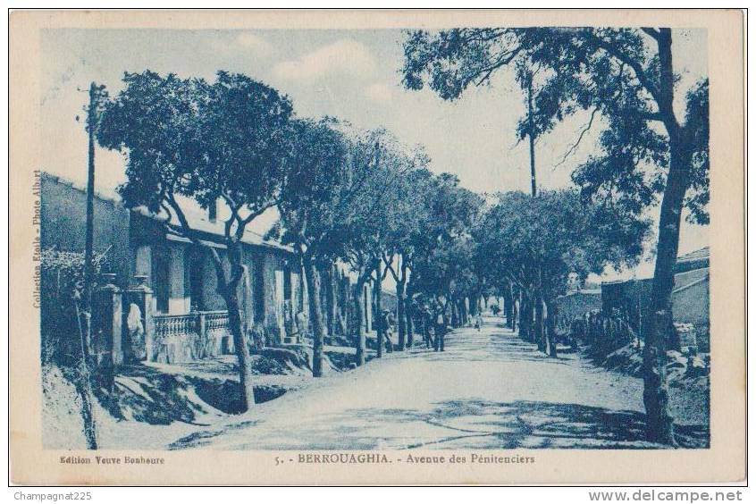 CPA ALGERIE BERROUAGHIA Avenue des Pénitenciers