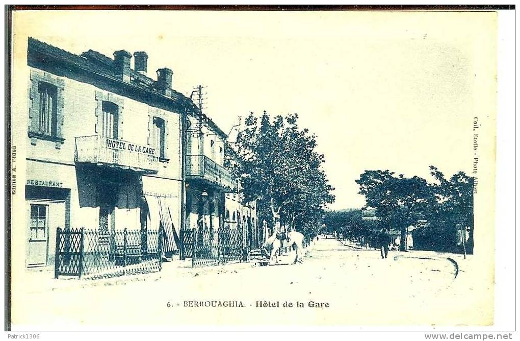 CPA  BERROUAGHIA, Hôtel de la gare 1169