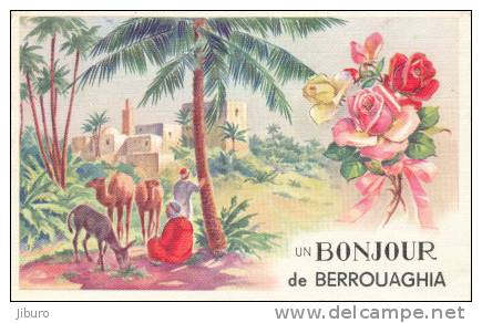 Un bonjour de BERROUAGHIA  / CPSM reflets à dorés // 1/230