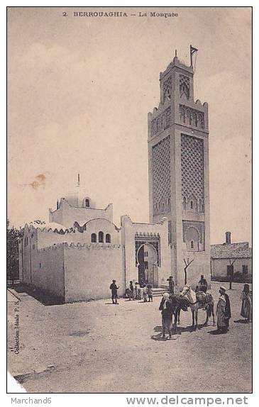 ALGERIE.BERROUAGHIA.LA MOSQUEE...coins bas pli