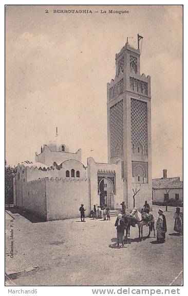 ALGERIE.BERROUAGHIA.LA MOSQUEE...coins bas pli