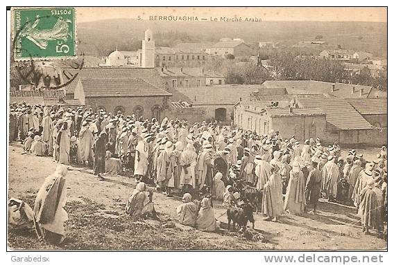 CPA de BERROUAGHIA - Le Marché Arabe.