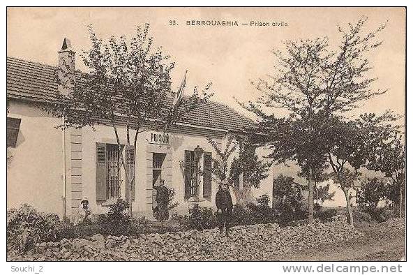 Berrouaghia.- (Algérie)  Prison civile    -  (belle animation)