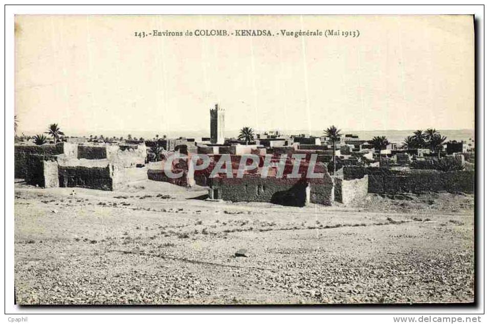 CPA Environs de Colomb Kenadsa Vue Generale Mai 1913