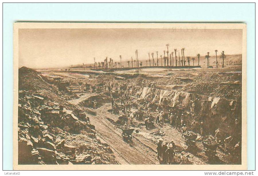 L ' ALGERIE , CENTENAIRE eN 1930 / KENADSA / Houillère / Tranchée d' exploitation / Charbon