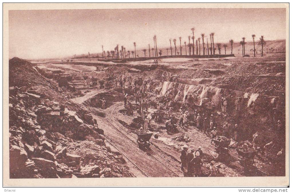 Carte postale Kenadsa Maroc houillière tranchée d'explotation non circulé SPGA TBE
