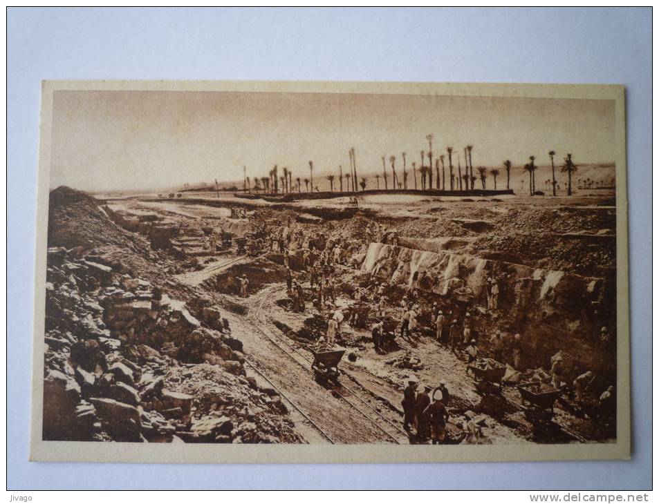 KENADSA  (Algérie)    HOUILLERE  -  Tranchée d'Exploitation