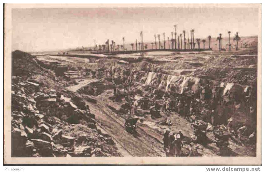 ALGERIE Fêtes du Centenaire KENADSA Houillière tranchée d´exploitation