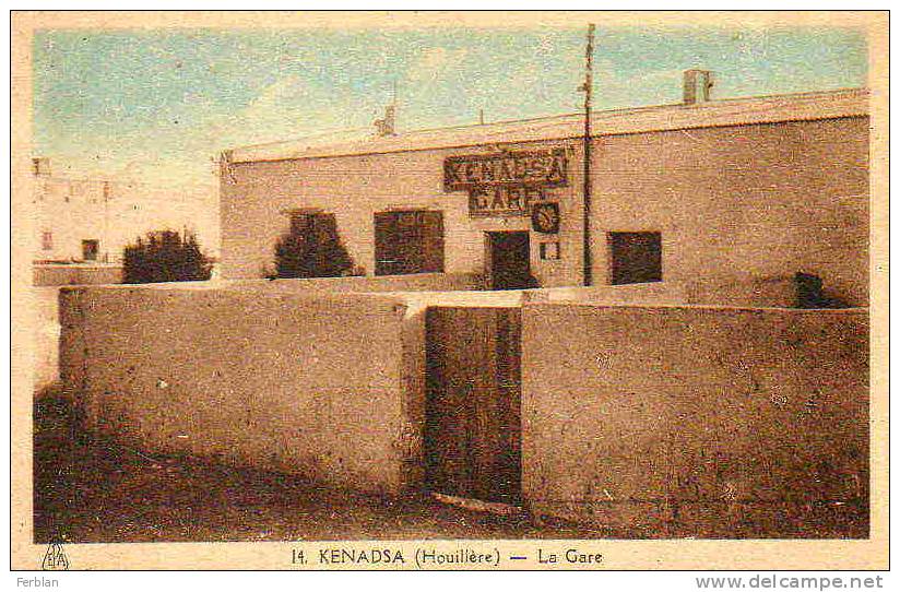 AFRIQUE. ALGERIE. KENADSA. Vue sur La Gare.