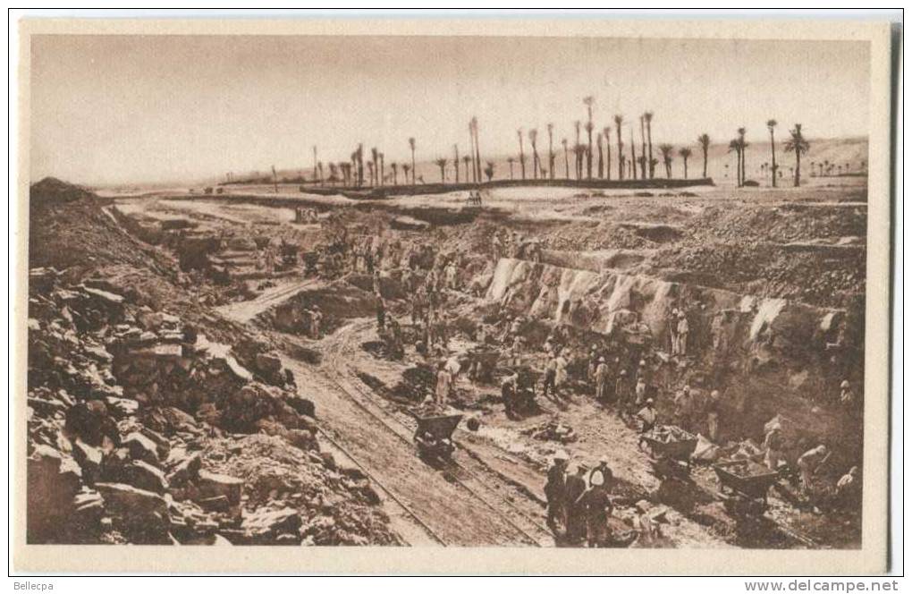 ALGERIE Kenadsa Houillière tranchée exploitation