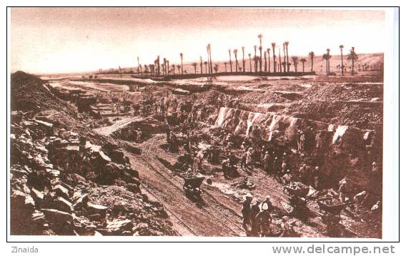 CPA D ALGERIE - KENADSA - HOUILLERE - TRANCHEE D EXPLOITATION