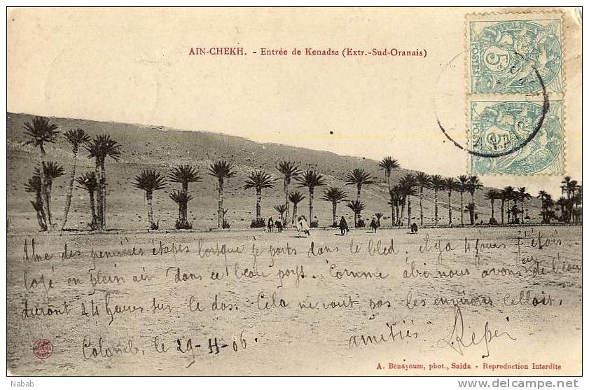 NK-DV 0141-Algérie-Ain-Chekh-En trée de Kenadsa-Sud Oranais-