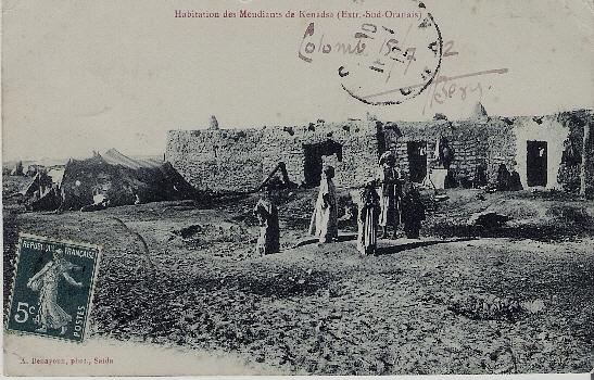 ALGERIE - HABITATIONS DES MENDIANTS DE KENADSA(EXT. SUD ORANAIS)