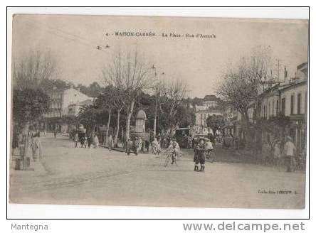 Maison Carrée El Harrach Algérie la place rue d'Aumale cpa