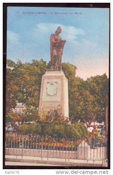 CPA MAISON CARREE aujourd'hui El - Harrach Le Monument aux Morts