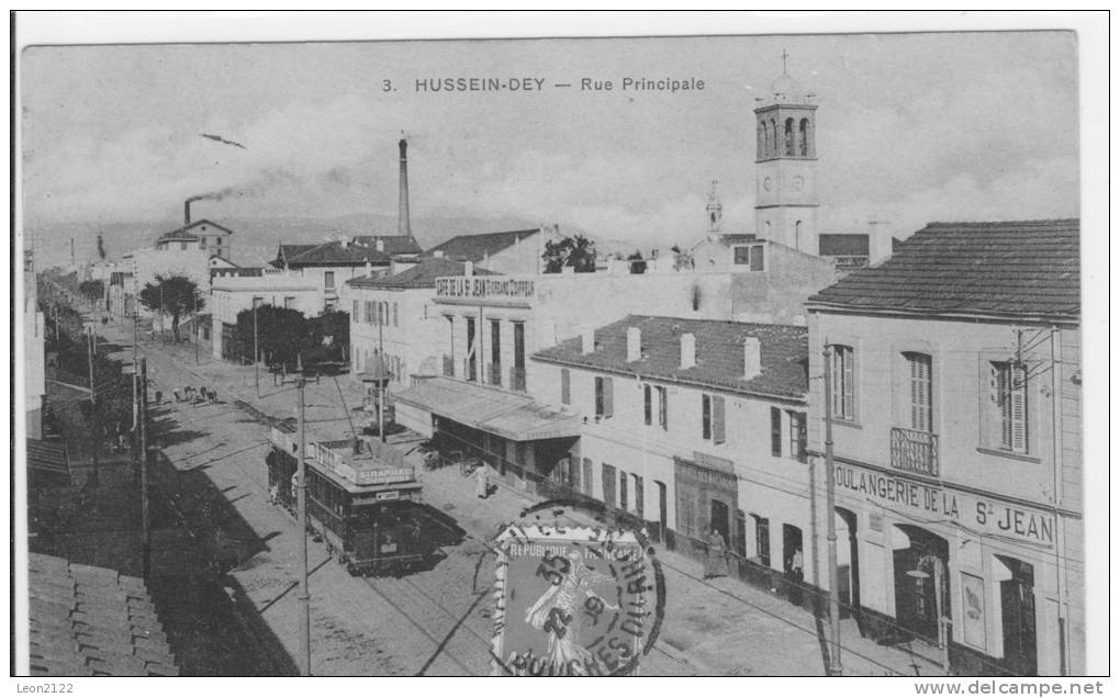Algérie. Hussein-Dey. Rue principale