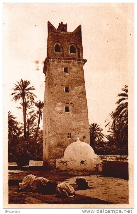 CPA N°5 LA PRIERE A LA MOSQUEE COLL. ART. L'AFRIQUE R. PROUHO HUSSEIN DEY (MEDAILLE D'OR,GRENOBLE 1925)