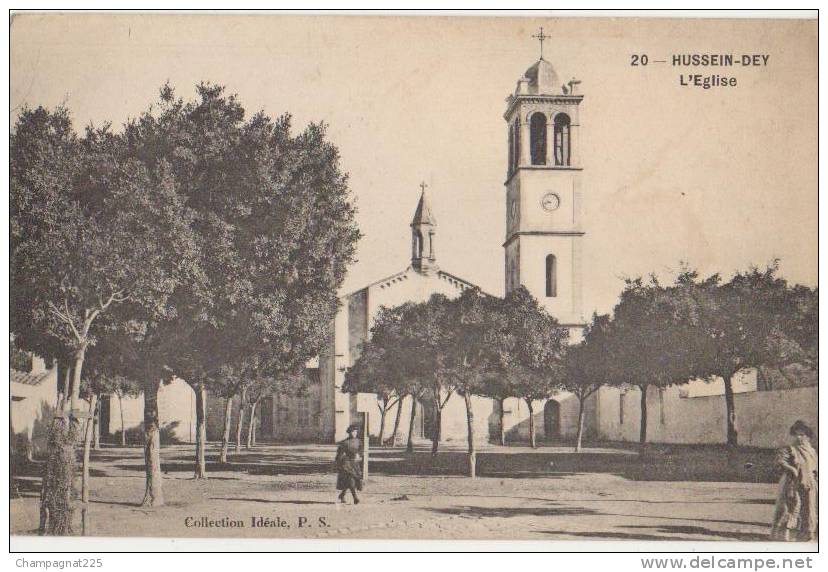 CPA ALGERIE HUSSEIN DEY L´Eglise