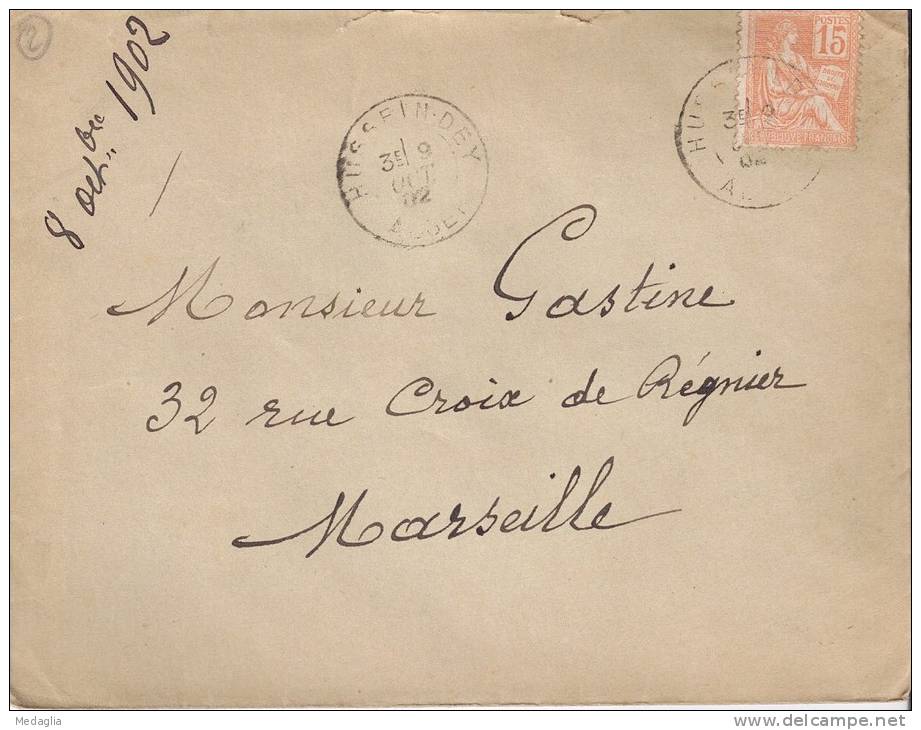 lettre n° 391 - Alger hussein dey - 08 octobre 1902