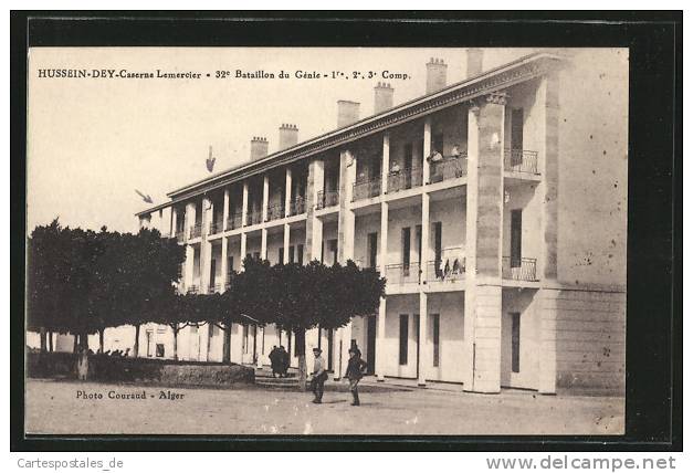 CPA Hussein-Dey, Caserne Lemercier, 32e Bataillon du Gente