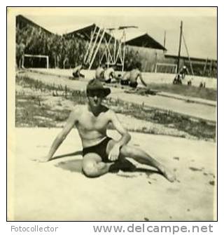 Algerie Hussein-Dey militaire au repos