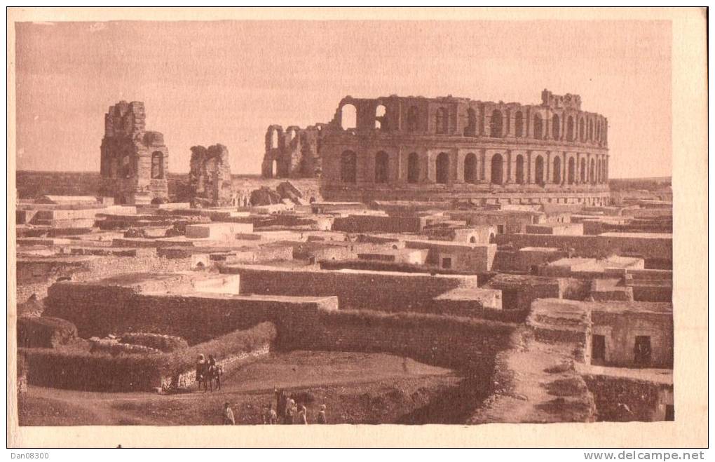 COLISEE D'EL DJEM TUNISIE R. PROUHO HUSSEIN DEY MEDAILLE D'OR GRENOBLE 1925 PAS CIRCULEE