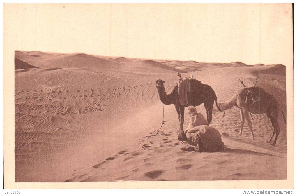 LA PRIERE DANS LES DUNES  R. PROUHO HUSSEIN DEY MEDAILLE D'OR GRENOBLE 1925