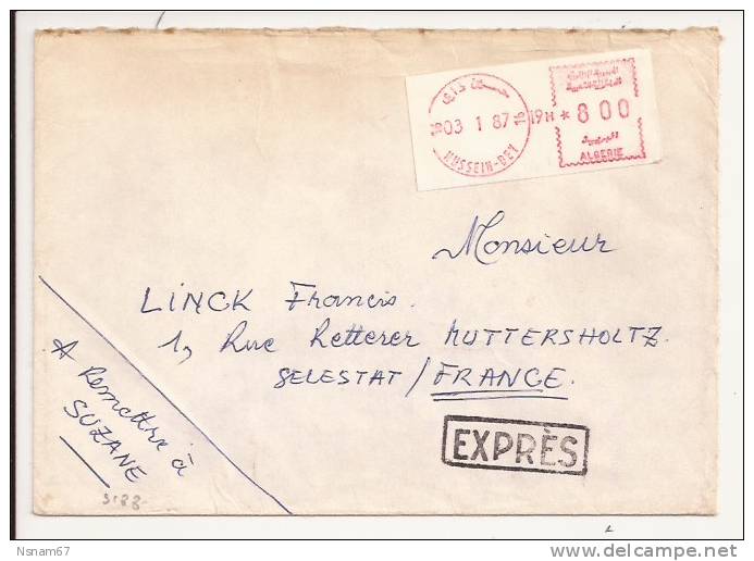 s188 - expres HUSSEIN DEY - 1987 - pour SELESTAT