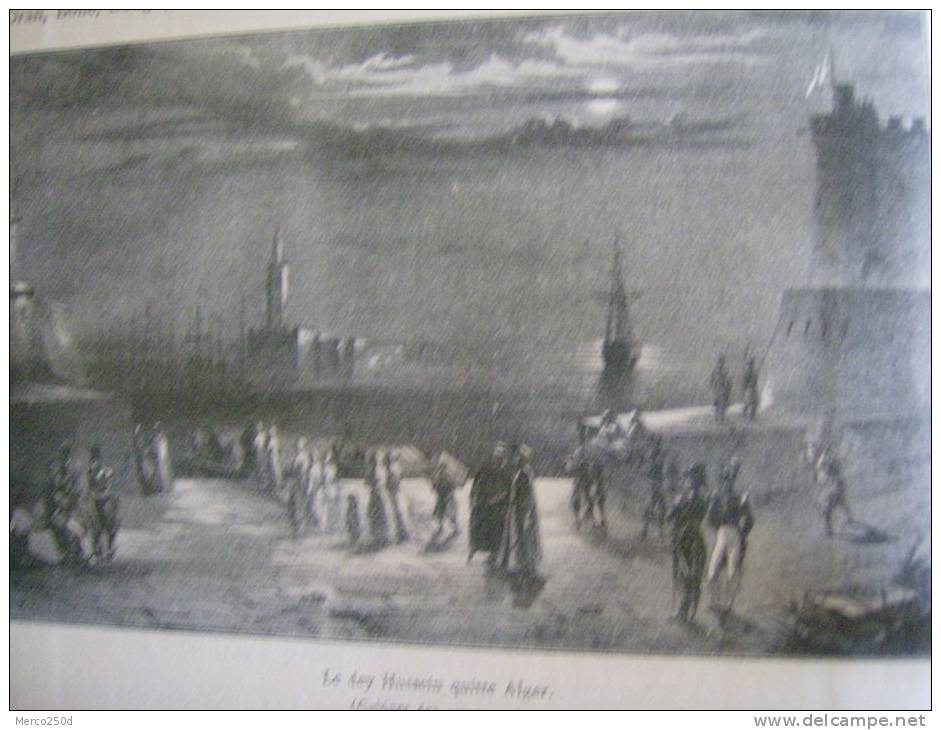 Algérie , le dey Hussein quitte Alger