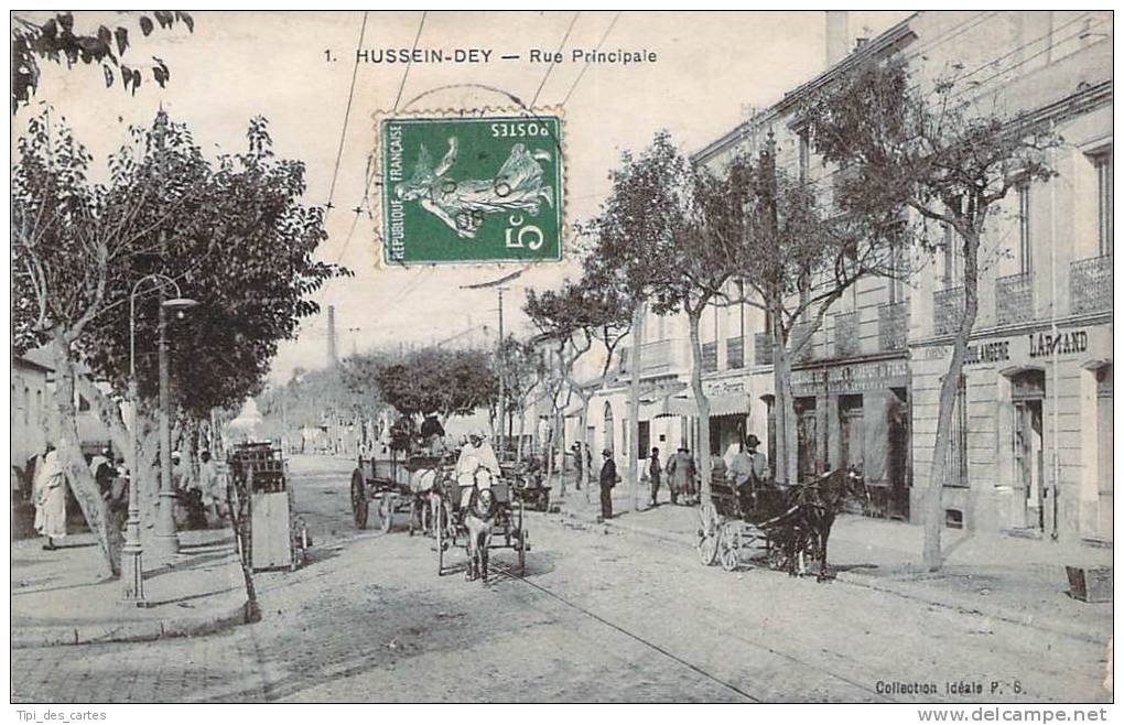 Algérie - Hussein-Dey - Rue principale