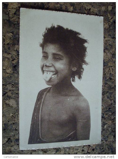 LE MOQUEUR ENFANT COLLECTION ARTISQUE L´AFRIQUE R.PROUHO HUSSEIN-DEY  @  CPA  VUE RECTO/VERSO