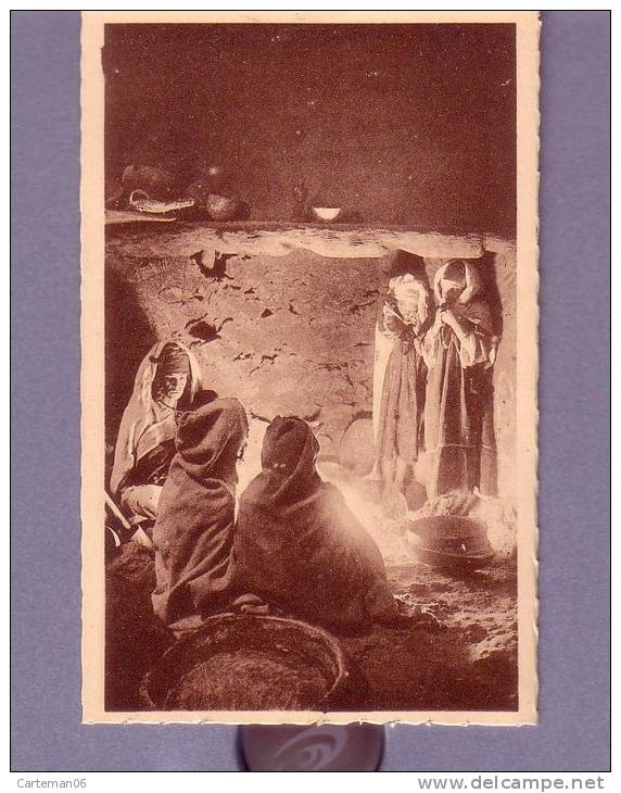 Algérie - Bou Saada - Autour du feu familial - Editeur R. Prouho - Hussein Dey