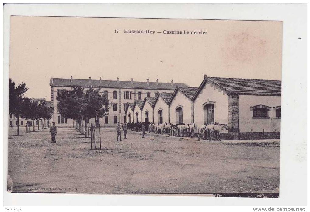 ENVIRONS D ALGER HUSSEIN DEY LA CASERNE LEMERCIER CHEVEAUX