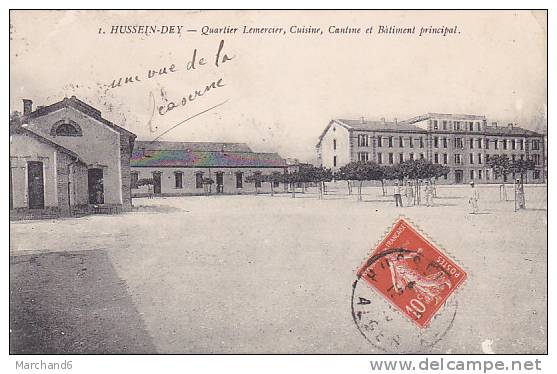 ALGERIE.HUSSEIN_DEY.QUART IER LEMERCIER CUISINE CANTINE ET BATIMENT PRINCIPA...etat voir scanL