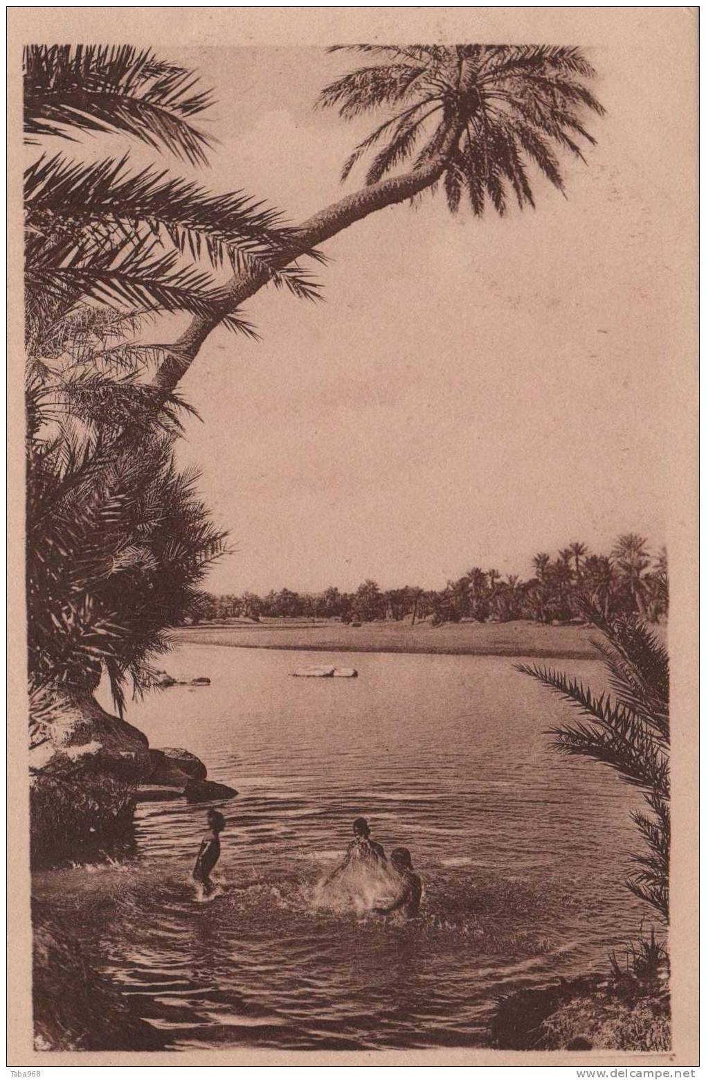 CPA COLLECTION PROUHO HUSSEIN DEY GRENOBLE 1925.BAIGNADE DANS UNE RIVIERE DU SUD.