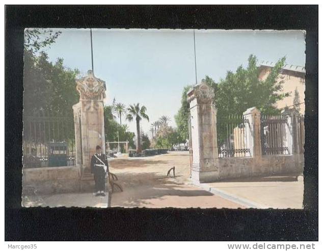 hussein dey alger école de police de la sûreté nationale en algérie entrée de l'école édit.? n° 3  belle cpsm