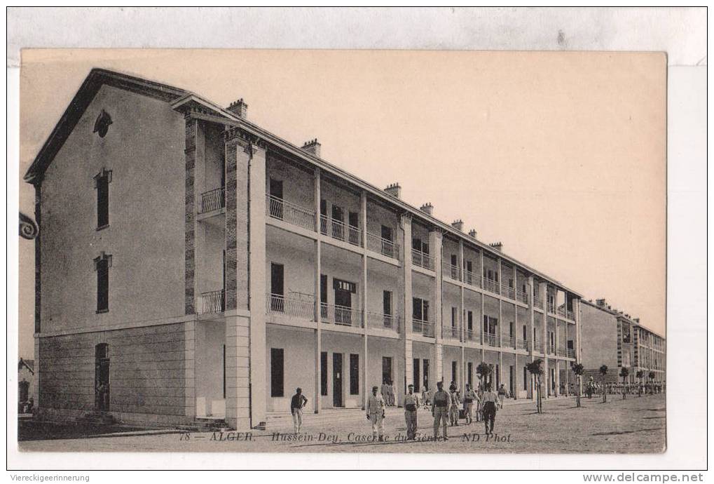 - alte Ansichtskarte - Algier, Alger, Hussein Dey, Caser. e du Genie
