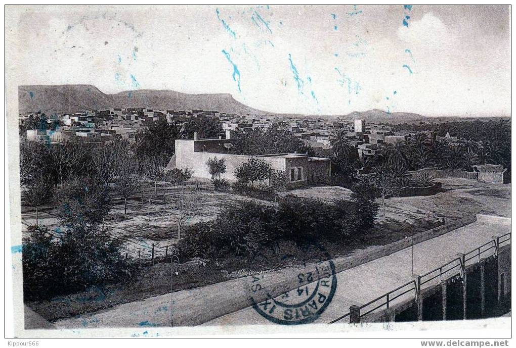 cpa BOU-SAADA. Vue génrale prise de l'Hôtel transatlantique. Coll. 