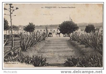 CPA ALGERIE - Hussein Dey - Caserne d'Artillerie