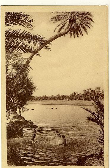 Photographe R. Prouho Hussein Dey L Afrique Baignade riviere du sud