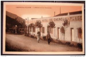 cpa ALGERIE - CHENOUA PLAGE - L' Hôtel et le Chenoua