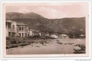 chenoua plage-(cpsm/pm/nb) environs de tipasa (beau plan de villas ( villa berreciatua??au dos)- belle carte