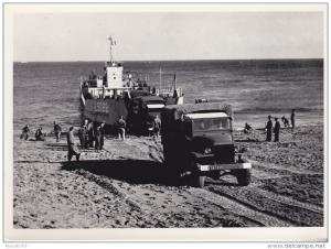 rare photo véritable  guerre d'algérie exercice de commando débarquement à Arzew 3ème compagnie 2ème zouave