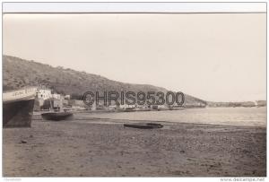 PHOTO ANCIENNE - ARZEW - ALGERIE - BATEAU JEUNE MARIE - PORT - PLAGE