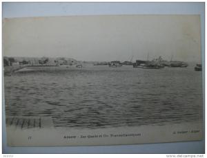 CPA  ARZEW  Les Quais et Cie Transatlantiques